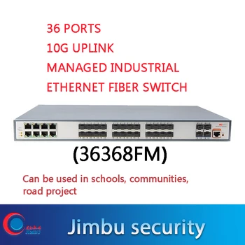 

Jtoeb 36-Port POE 10G Uplink SFP industrial Managed Ethernet Fiber Switch 10/100/1000Base-T 598Gbps 4KV 8/20us IP30 36368FM