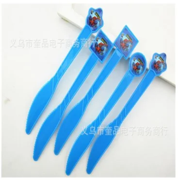 Pure-Knifes-10pcs 1, 2, 3, 4, 5, 6, 7, 8, 9 st принадлежности для дня рождения праздничные украшения: воздушные шары, скатерть с человеком-пауком, декор для детского душа - Цвет: Pure-Knifes-10pcs