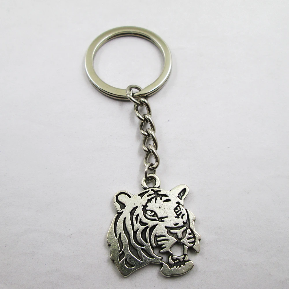 

Брелок с подвеской в виде головы тигра, 27x24 мм, 3 шт./лот