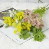 NEW Korean style Lace flower branch with green leaves for artificial flower arrangement supplies fake plants ► Photo 2/2