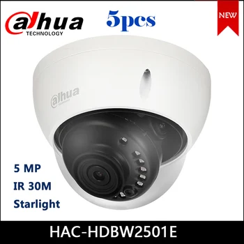 

Dahua HAC-HDBW2501E 5MP Starlight HDCVI IR Dome Camera Audio in interface CCTV Camera