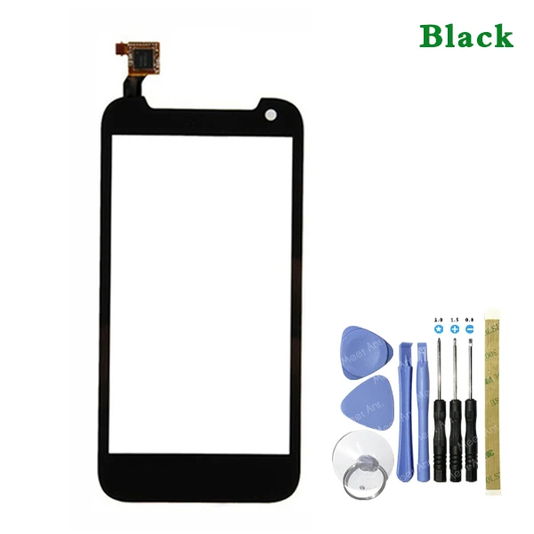 Замена высокого качества 4," для htc Desire 310 310W сенсорный экран дигитайзер Датчик внешняя стеклянная панель объектива - Цвет: black With Tool
