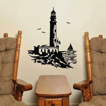 

Lighthouse Wall Sticker Vinyl Stickers Decor Mural Art Living Room Home Decoration Lighthouse Wall Decal
