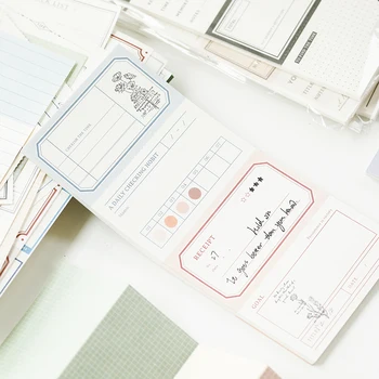 

30sheets All The Time Memories Series Memo Simple Label Fresh Decoration Base journal School Supplies kawaii No Sticky