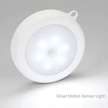 Светодиодный светильник для шкафа, 6 светодиодный датчик движения, Ночной светильник, подвесной светодиодный светильник, защита глаз, Автоматическое включение/выключение лампы для шкафа, шкафа, кухни