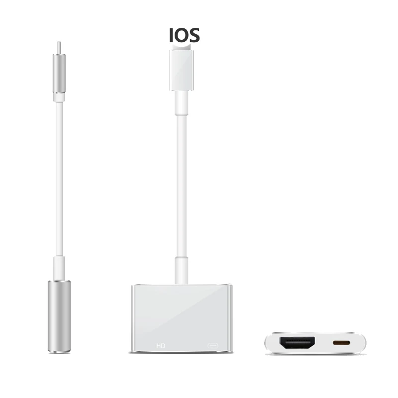 1080P HDMI кабель для освещения папа к Женский HD AV адаптер Поддержка IPad Ipod IPhone