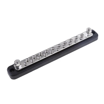 

Auto Marine 100A Power Distribution Bus Bar Terminal Block 20 Screw + 2 Studs