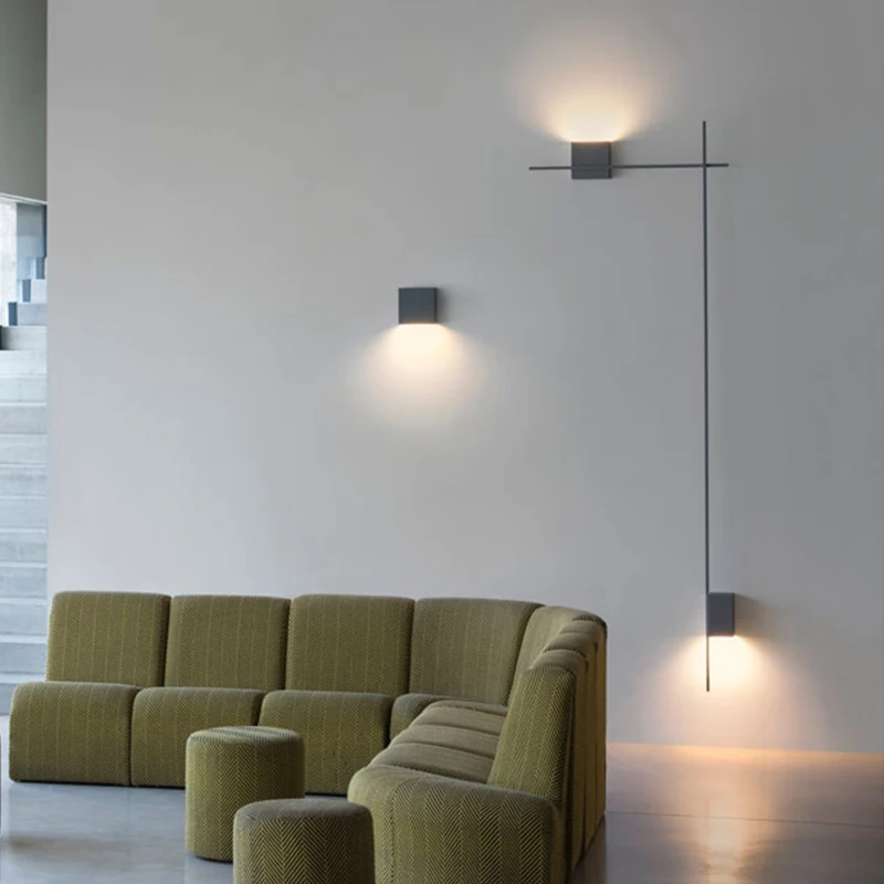 

Nordic Minimalist Wall Lamp for Living Room LED Wall Light Villa Staircase Corridor Bedroom Bar Window Wall Sconce Light Fixture