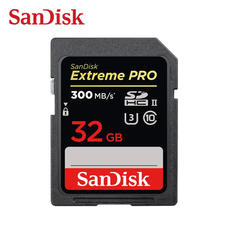SanDisk карта памяти 32 ГБ 64 128 256 SDXC Extreme PRO 300 | Компьютеры и офис
