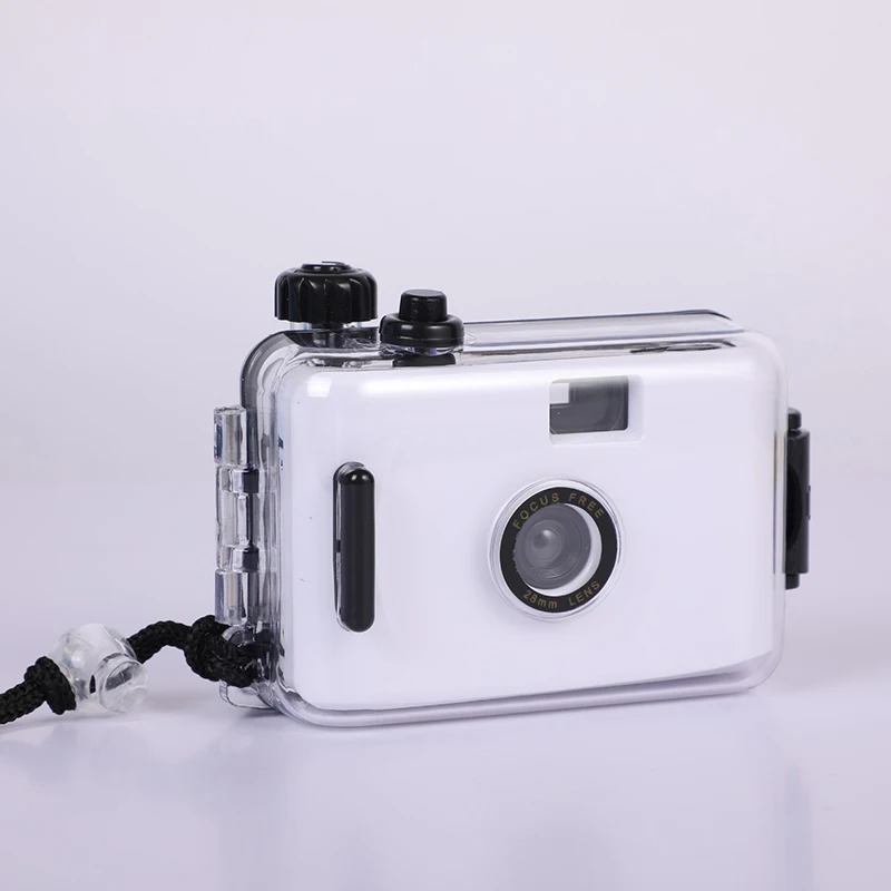 35mm Waterproof Film Camera Snorkeling Travel Mini Children's Camera 135 Ordinary Film F/8 28mm
