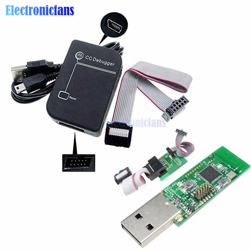 Bluetooth ZigBee эмулятор CC-Debugger программист анализ Протокола отладчик CC2531 CC2540