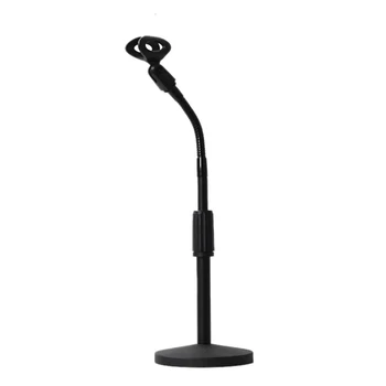

Gooseneck Micro-phone Stand Adjustable Height Disc Micro-phone Stand Portable Multi-Angle