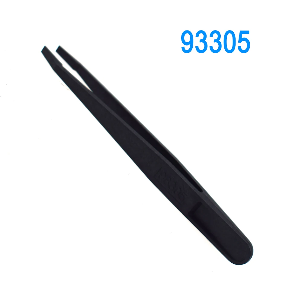1PCS New Anti-static Antimagnetic Watch Jewelry Plastic Tweezer Heat Resistant Repair Tool Pointed,flat,elbow head