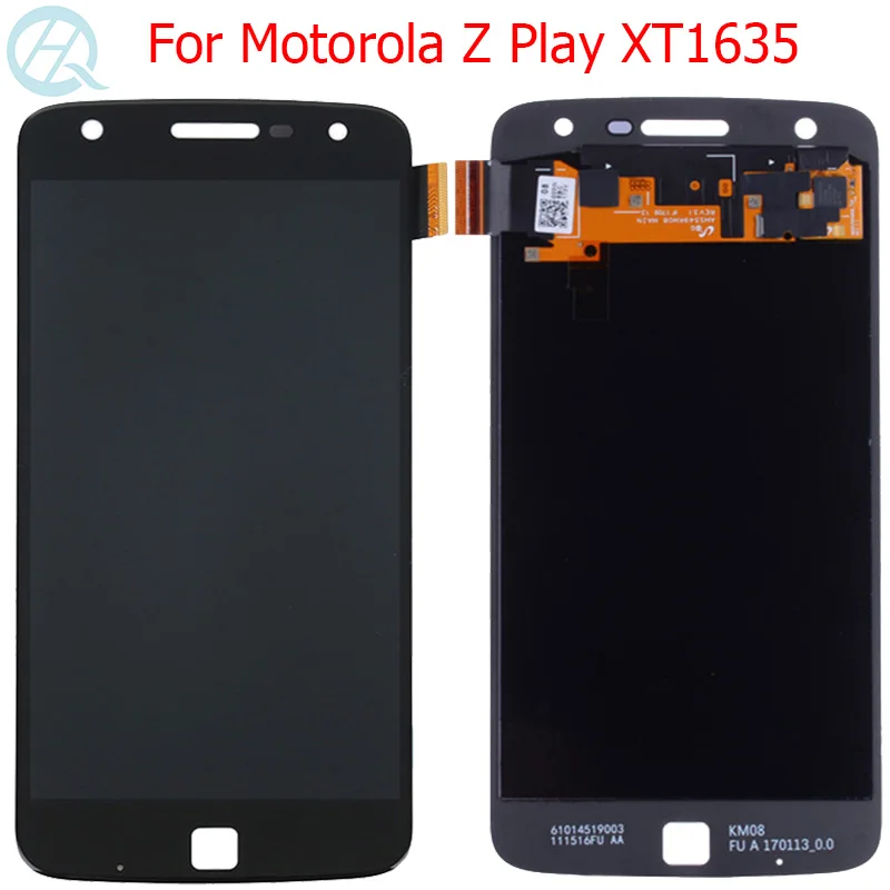 Оригинальный ЖК дисплей XT1635 AMOLED для Motorola Z Play 5 дюйма Moto детали сенсорного экрана|Экраны мобильных телефонов|