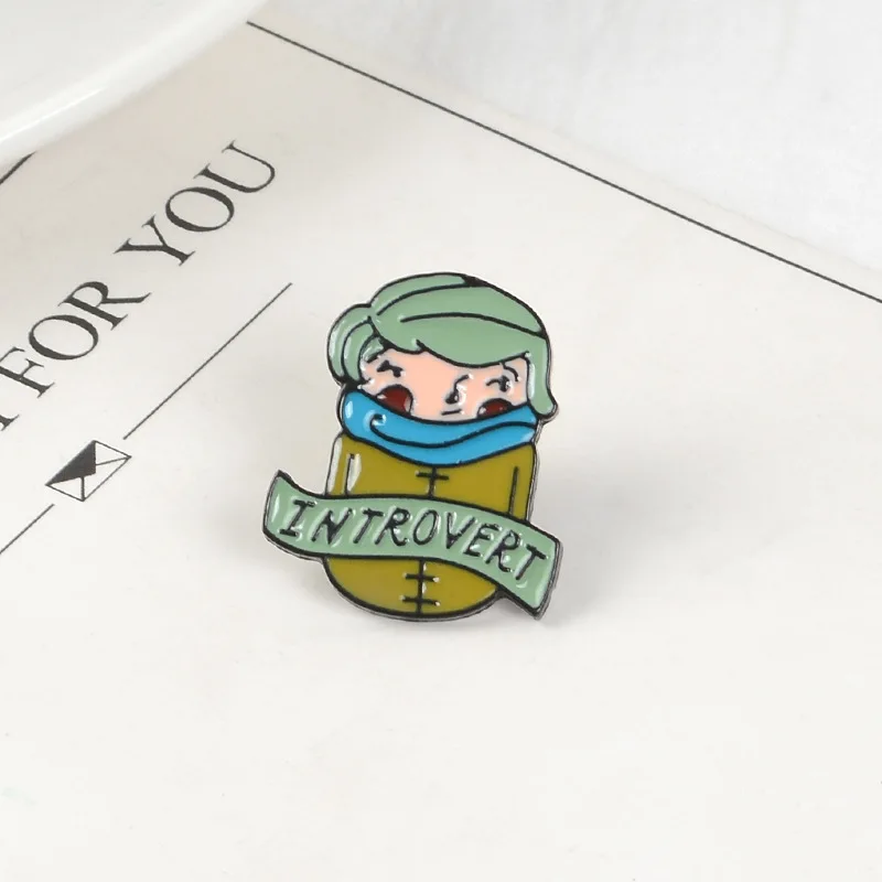 Oil Drop Alloy Brooch Creative Introvert Cowboy Badge Enamel Brooch Backpack Shirt Collar Brooch