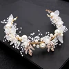 Bride Wedding Hair Accessories Gorgeous Flower Headbands Braided Hair Vine Pearl Headpiece Hair Ornament For Women Girls ► Photo 2/6