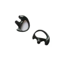 10 пар черных силиконовых ушных петель, средние вкладыши, ушные вкладыши, Молден в форме уха, телесный гель, открытая вставка, Акустическая трубка для двустороннего радио