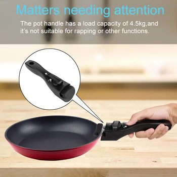 

Pot Handle Woks Clip Handle Frying Pan Stockpot Universal Detachable Anti-Scalding Removable Handle