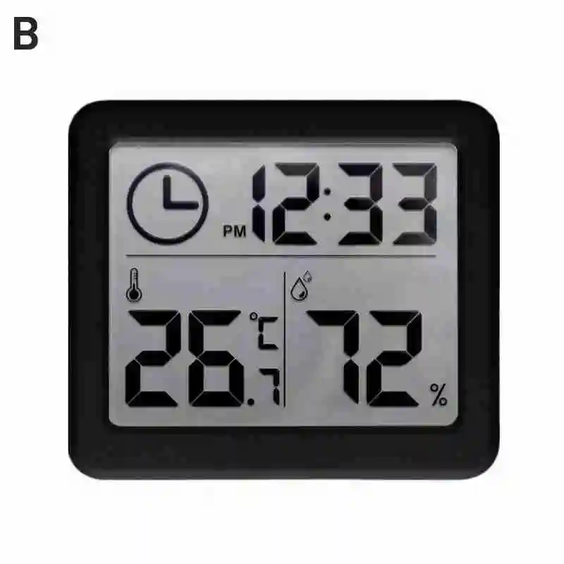 Digital Wall Clock Indoor Smart Electronic Digital Humidity Thermometer LCD Hygrometer wall clock smart wall clock