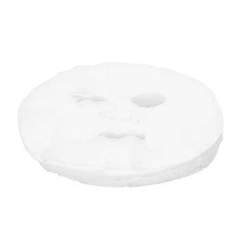 

SODIAL(R) 50 Pcs White Cosmetic Enlarged Cotton Facial Mask Sheet for Ladies