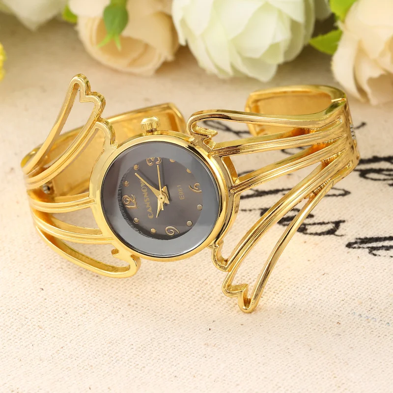 Женское платье часы модные роскошные специальные крылья Форма ДАМЫ розовое золото браслет часы Элегантные Простые кварцевые часы Relogio
