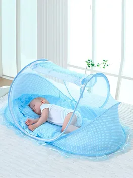 

Baby Mosquito Net Cover Foldable Bed New Mongolian Bag With Bottom Portable Baby With Bottom Bed
