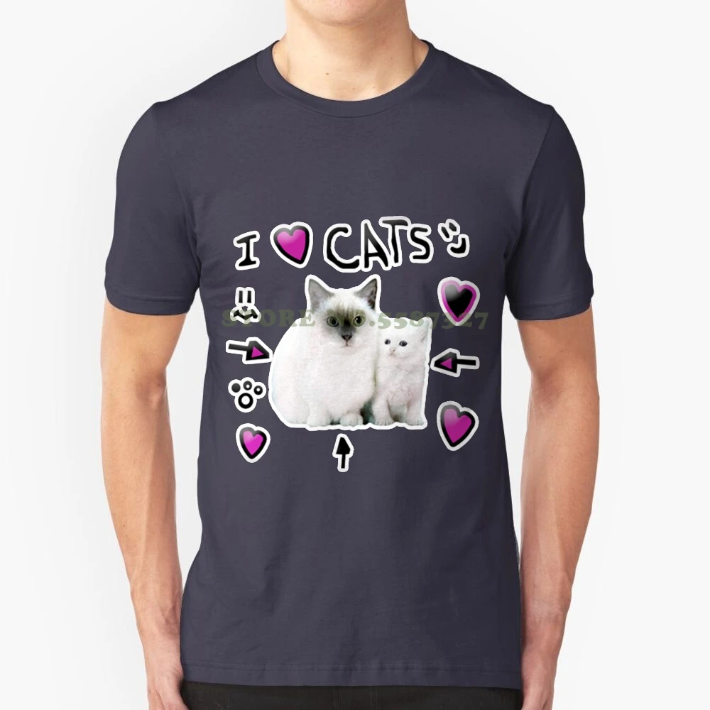 Denis Daily I Love Cats Cool Design Trendy T Shirt Tee Denis Daily Cats I Love Cats Kids Children Youtube Youtuber T Shirts Aliexpress