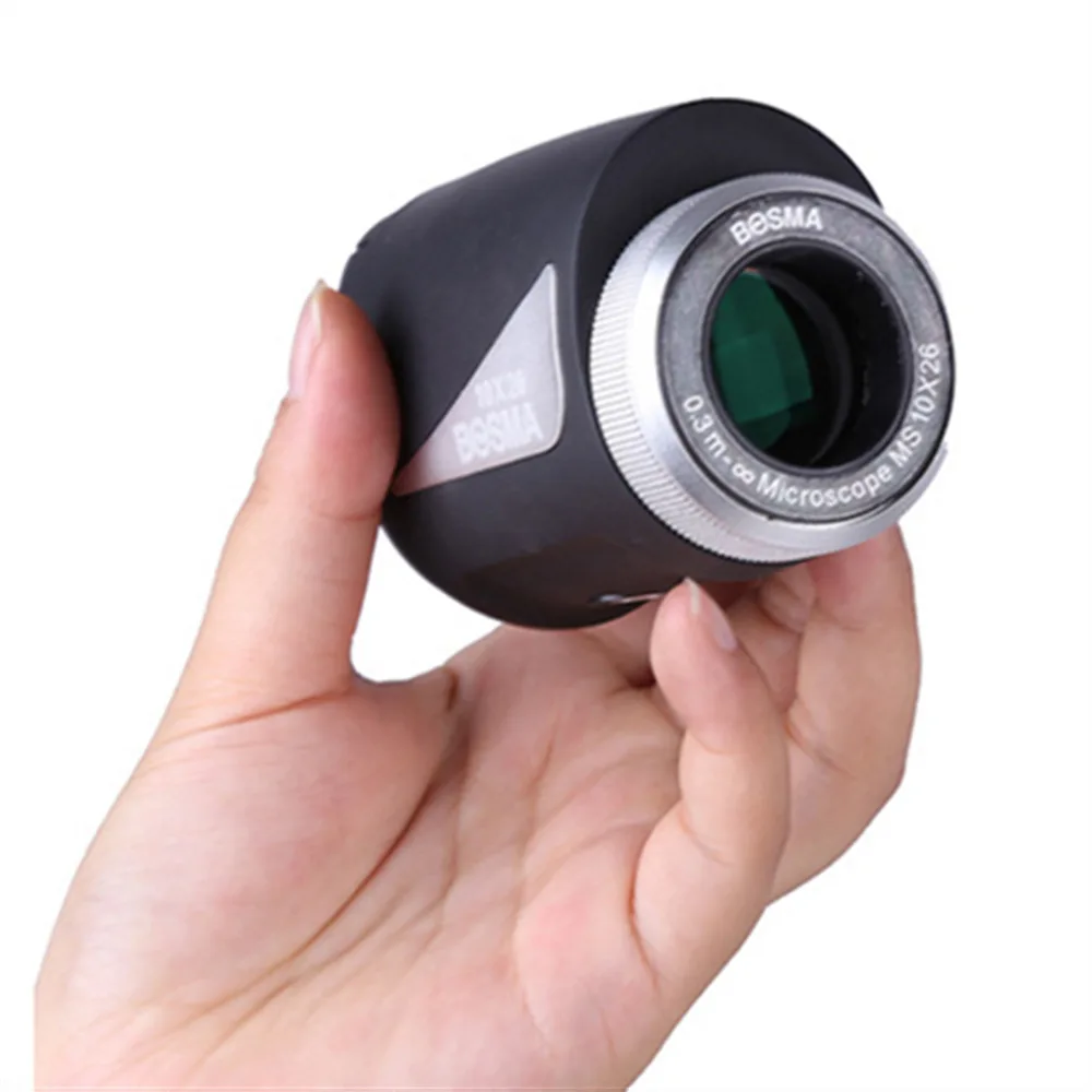 Bosma 10X26 карманный Монокуляр для макросъемки HD мощный червь зеркальная живопись благодарности в музее