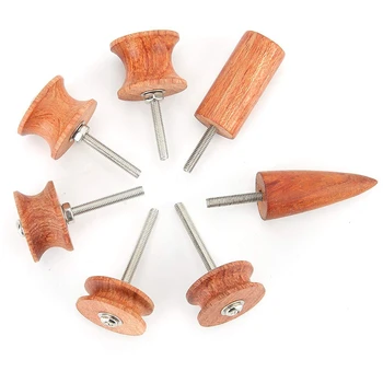 

7Pcs Leather Burnisher Pointed Tip Leather Slicker Tool Electric Polished Head Leather Tools for Rotary Tools