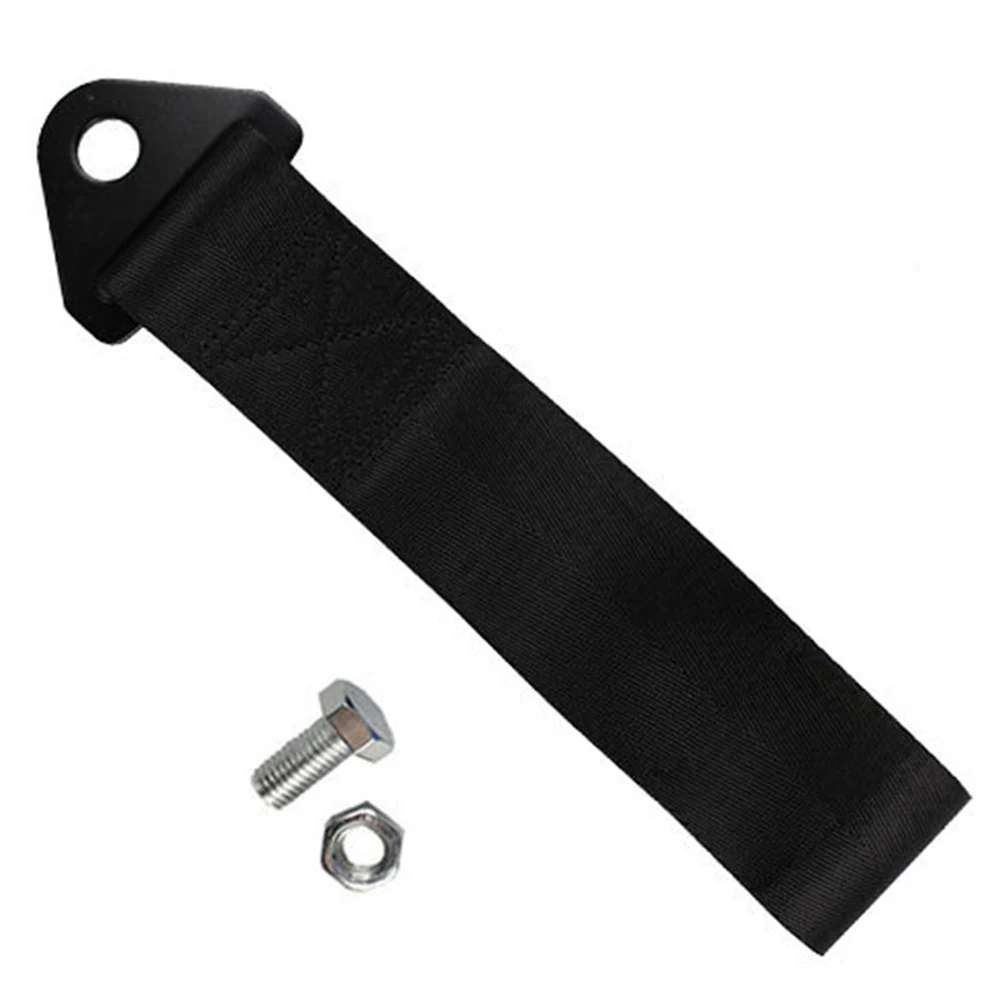 

8-12MM Towing Hook Red Car Racing Tow Strap Set Sports High Strength For Vehicle Front Rear Bumper