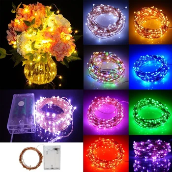 

Sale String Light Led Strip Christmas Ip65 Waterproof Aa Battery Operated Battery Copper Wire Led String Light 2M 5M 10M Q30