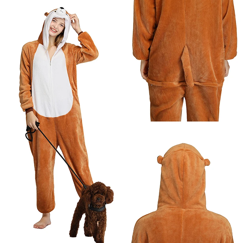 

Kigurumi Onesie Mongoose Cat Adult Man Women Animal Pajamas Suit OnePiece Sleepwear Teens Jumpsuit for Hallowen Party