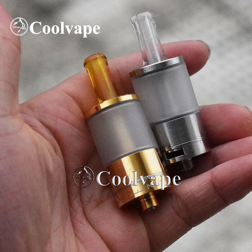 

HOT coolvape Dvarw MTL RTA 5ml Bigger oval hole chimney 316 stainless steel 22mm Rebuildable Tank with AFC airflow insert