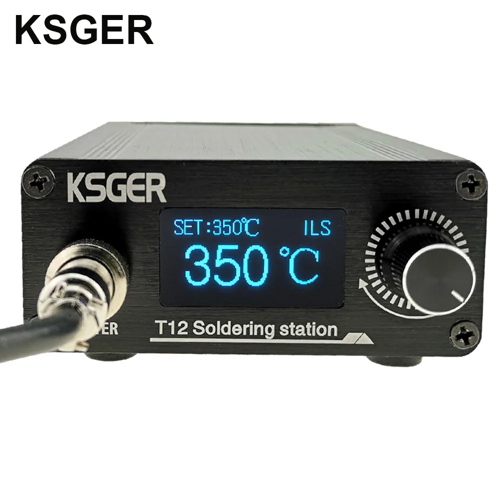 KSGER STM32 V3.1S T12 паяльная станция OLED Сделай Сам алюминиевый сплав FX9501 ручка