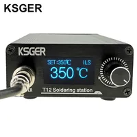 KSGER STM32 V3.1S T12 Soldering Station OLED DIY Aluminum Alloy FX9501 Handle Electric Tools Holder Auto-sleep T12 Iron Tips 2
