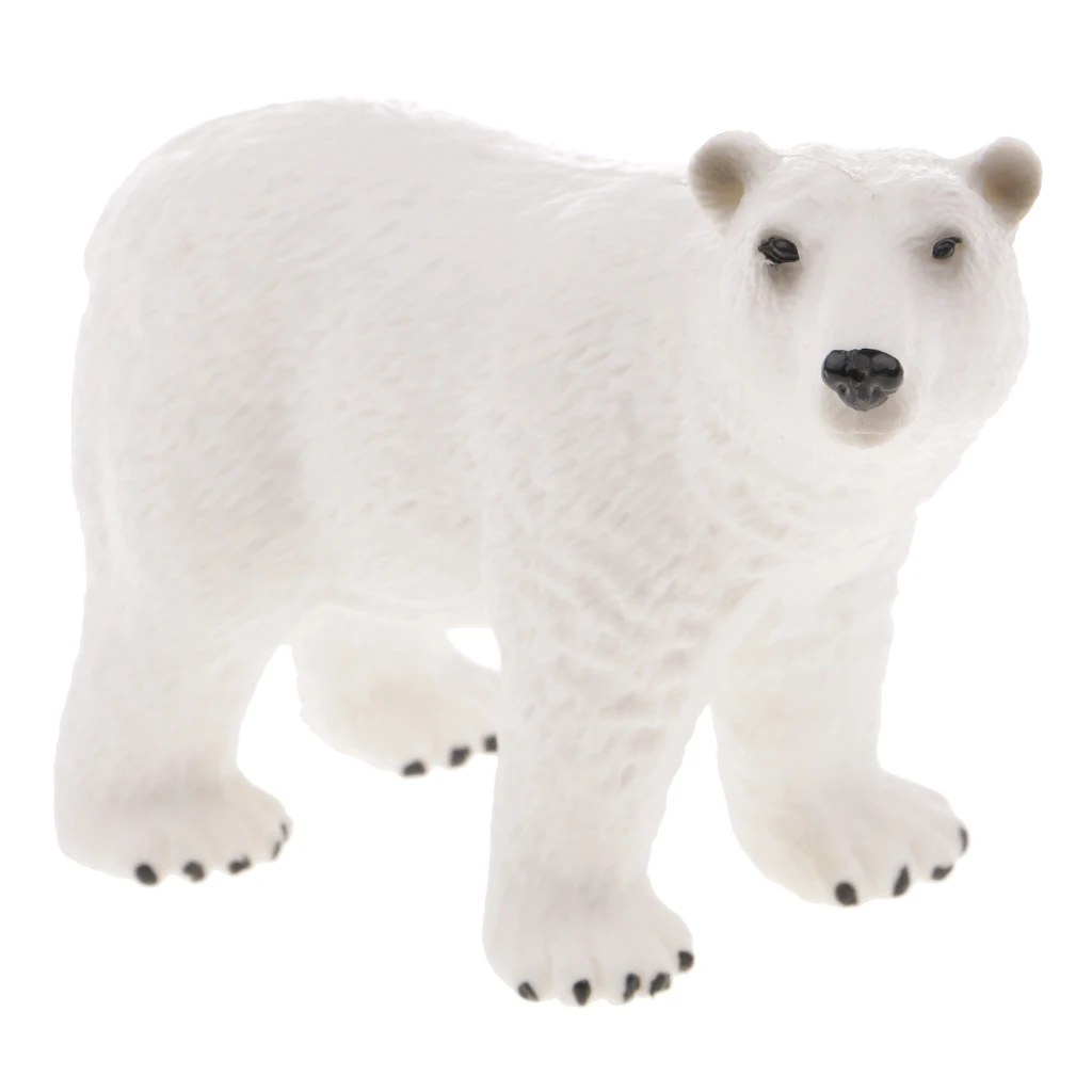 Realistic Polar Bear Wild Animal Figurine Model Action Figure Kids Toy #2