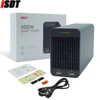 

ISDT SP2417 400W / SP2425 600W RC Battery Charger Adapter High Power Switch Smart Control With LED USB Charging for RC Models