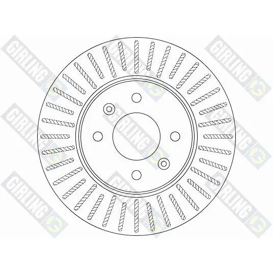 Диск тормозной HYUNDAI SOLARIS 10-/KIA RIO III 11- передний D=25