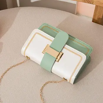 

PinShang Women Simple Contrast Color Single Shouler Satchel