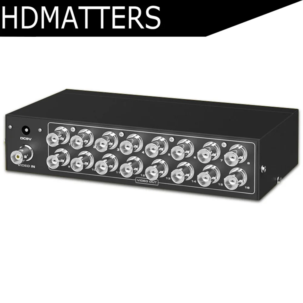 

16 way BNC video splitter converter Active BNC 1X16 Splitter BNC converter Box for CCTV DVR Composite Video
