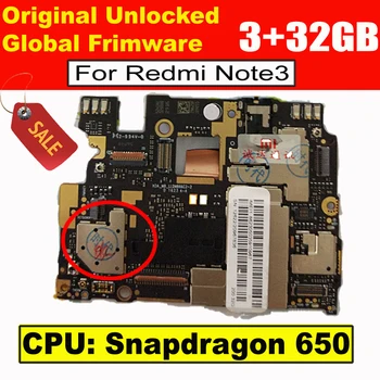 

Unlocked MainBoard For Xiaomi Redmi Note 3 Note3 Global Version 3GB 32GB Snapdragon 650 MotherBoard Frimware MIUI Logic Board