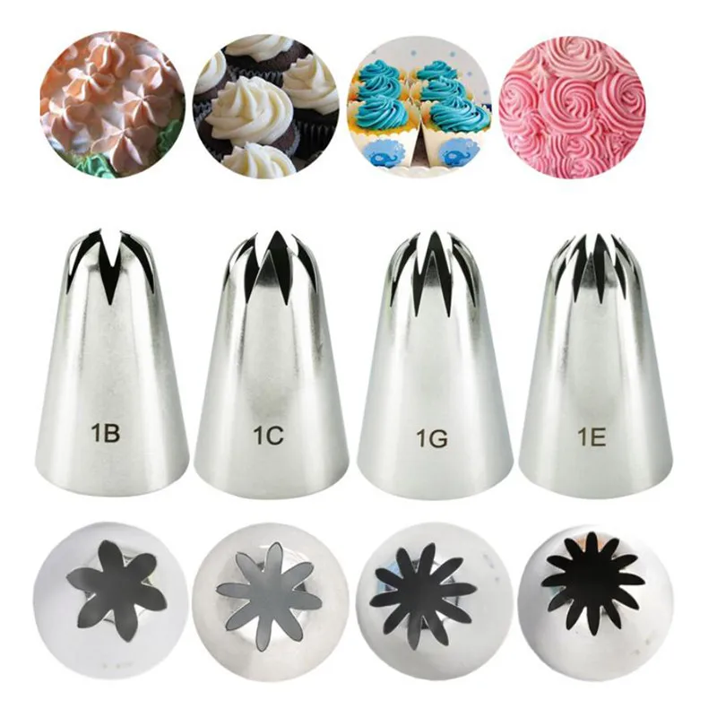 Goodzaz 33 Pièce Douilles Patisserie Piping Nozzles Base de tuyauterie  réutilisables Poche à Douille Coupler Fleur Ongles, Acier Inoxydable  Douilles Patisserie,DIY Kits Accessoires pour Décoration de Gateaux.