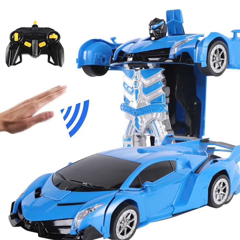 RC Induction Transformation Robot Car 1:14 Induction Deformation Robot Toy Car Electric Robot Model for Kids Boys Gifts