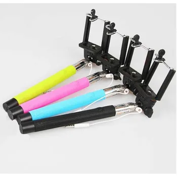 

Universal Phone Selfie Stick Monopod With Cable Wired Selfies Holder Bracket for iPhone 6 Plus 5S 5 5C Samsung S5 S4