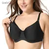 GRATLIN Women's Padded Underwire Full Sling Support Maternity Nursing Bra Plus Size C-H Cup ► Photo 1/6