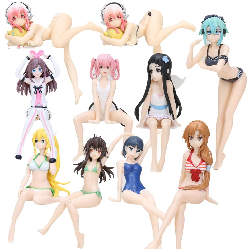 Аниме меч искусство онлайн AsunaYuuki Leafa Kirigaya Suguha To Love Микан Юки Super купальный костюм