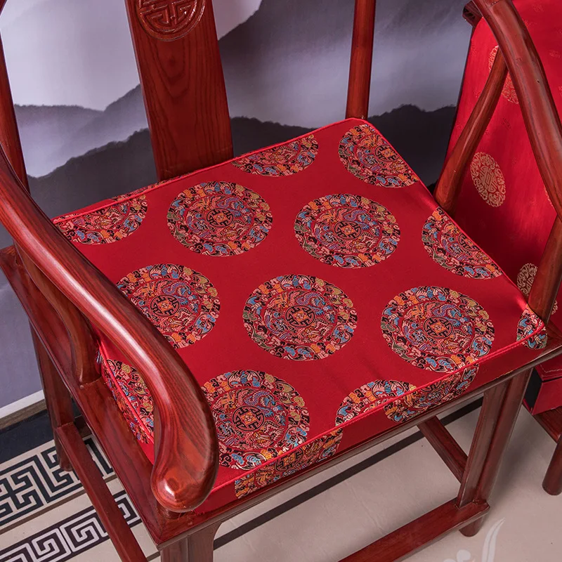 Traditional Chinese Style Chair cushion sponge Sofa Cushion Wooden Red Seat Sponge Can Washable Home Soft Seat / Back  Cushion 5