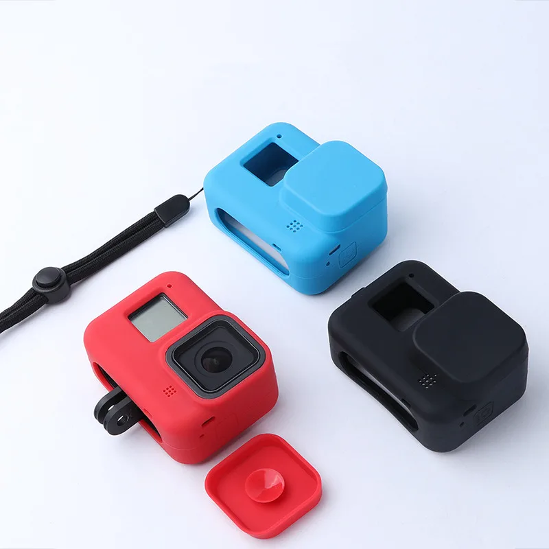 Go Pro Hero8 защитный чехол силиконовый на присоске крышка объектива Анти потеря
