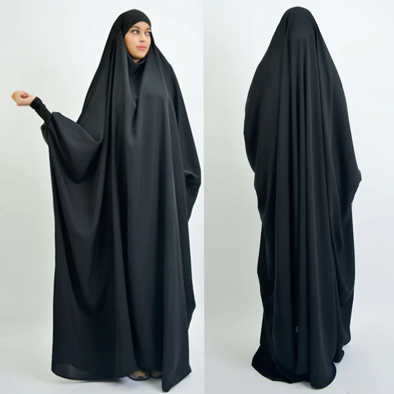 

Eid Hooded Muslim Women Hijab Maxi Dress Prayer Garment Set Djellaba Jilbab Abaya Ramadan Gown Abayas Islamic Niqab Burka Jubah