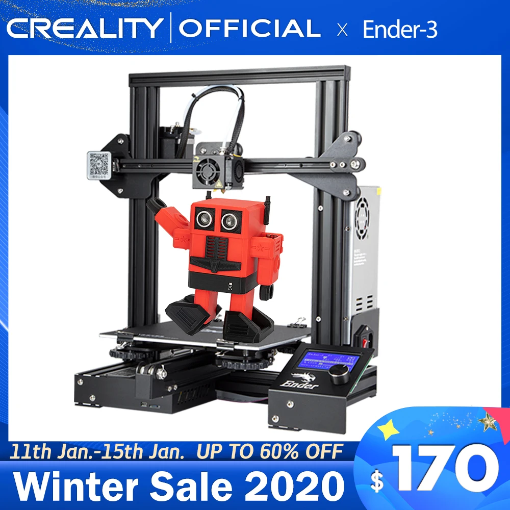 CREALITY 3D принтеры Ender 3/Ender 3X обновлен закаленное Стекло дополнительно V слот резюме